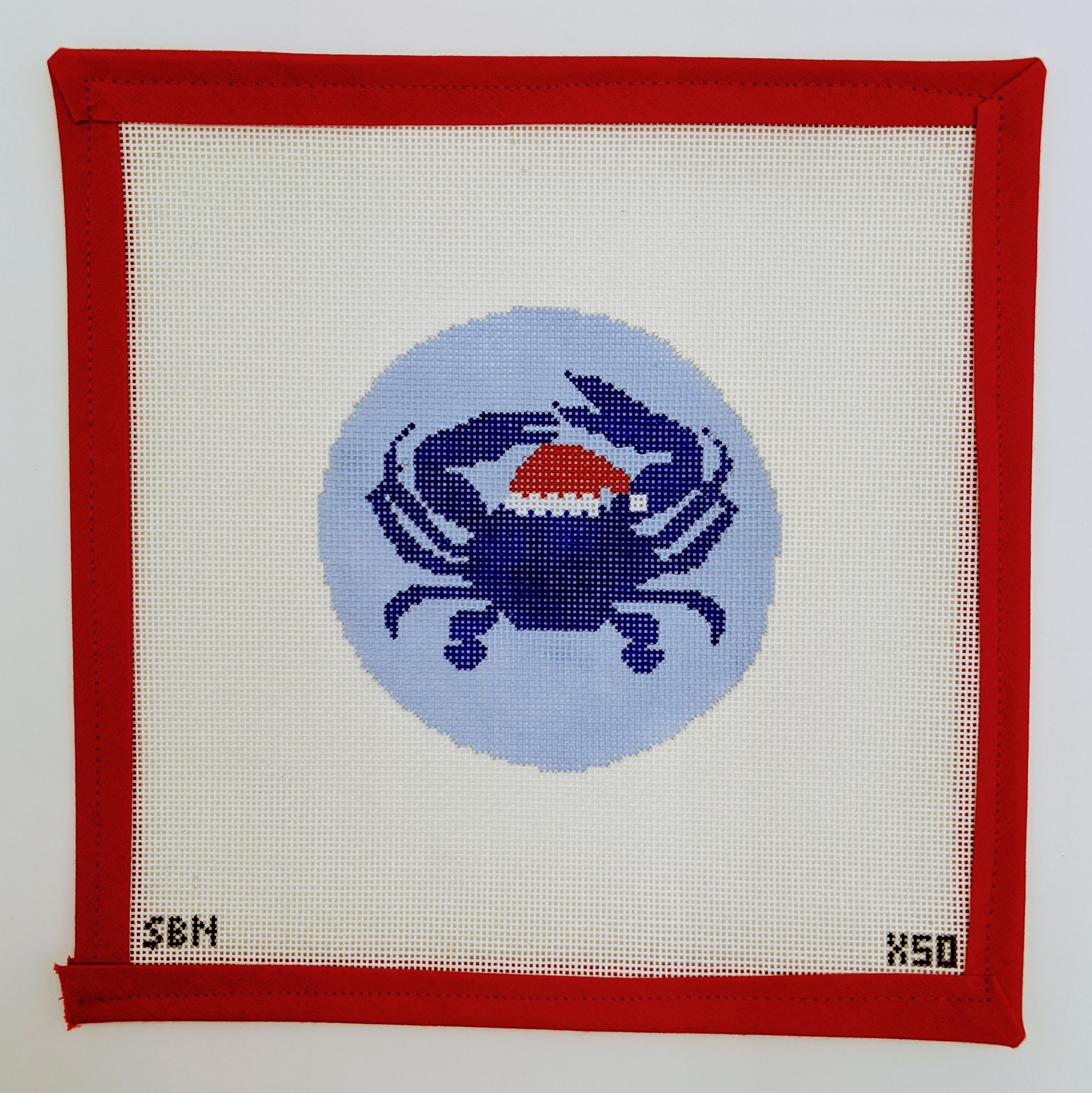 Blue Crab in a Santa Hat