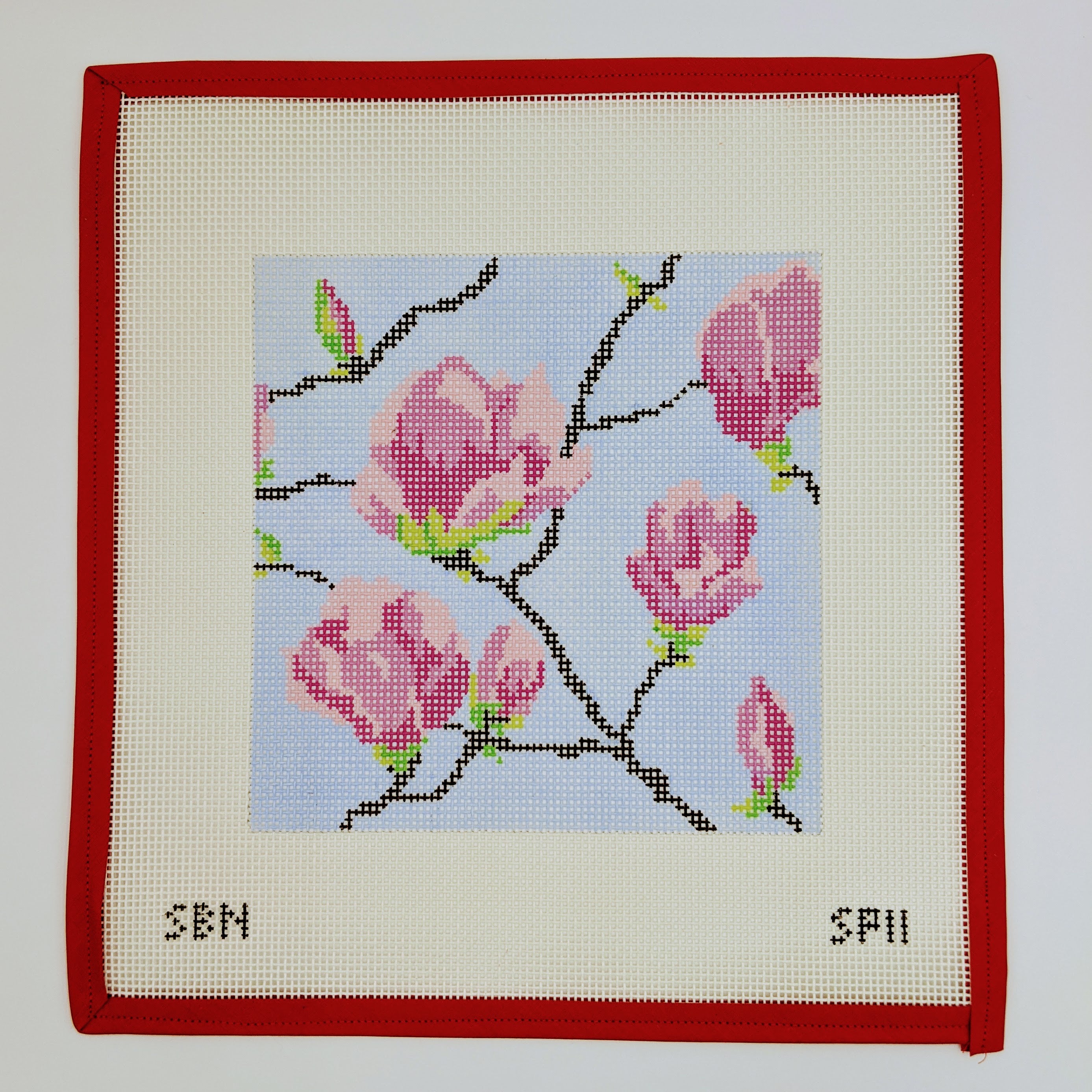 Magnolia Blossoms (on 10 mesh)